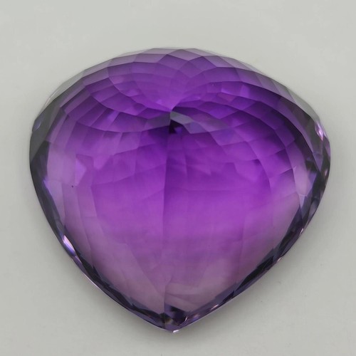 Natural Certified Amethyst Heart Shape 96.45 Ct+ Amazing look Loose Gemstone - Picture 3 of 4