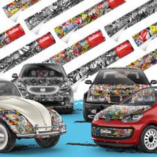 Stickerbomb Auto-folie für Car-wrapping mit Luftkanälen Marken,Logos Auto-Dress®