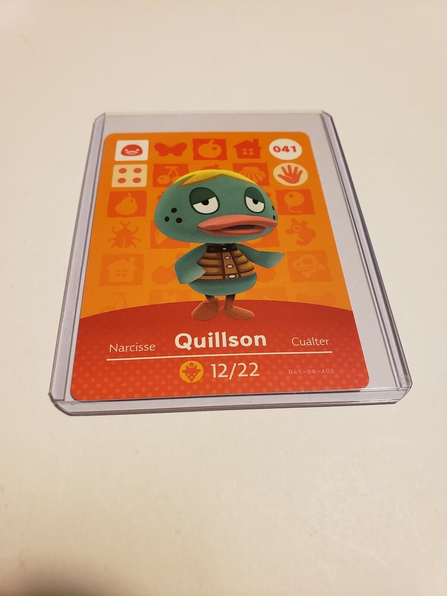 Carte Amiibo Animal Crossing - Narcisse (041) Série 1 - état Near Mint