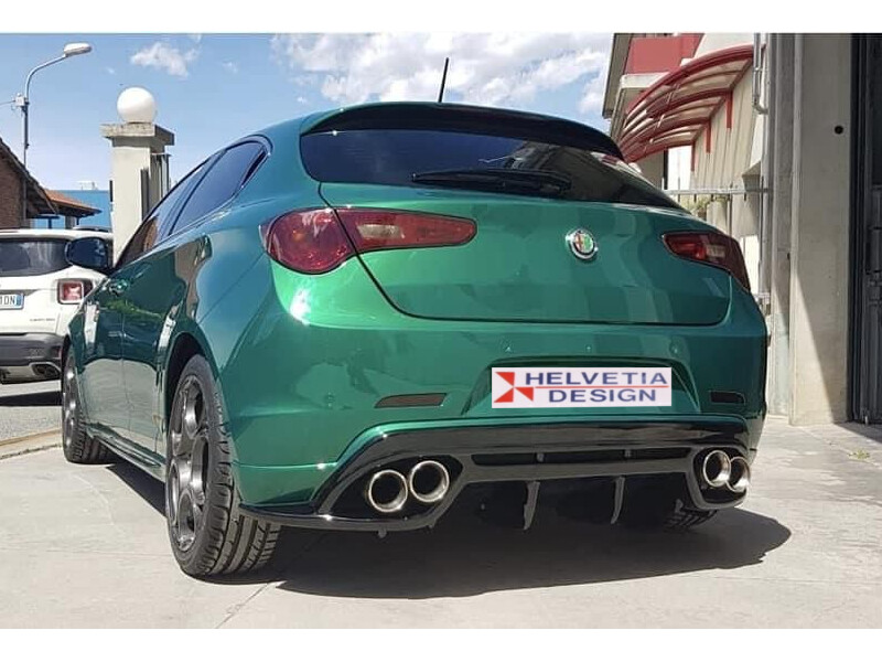 DAM Sotto Paraurti Rear Bumper "GIULIA Quadrifoglio" replica ABS per Giulietta