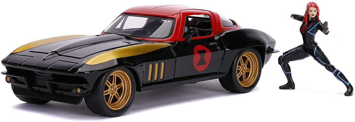 JADA JAD31749 1/24 1966 CHEVROLET CORVETTE WITH BLACK WIDOW