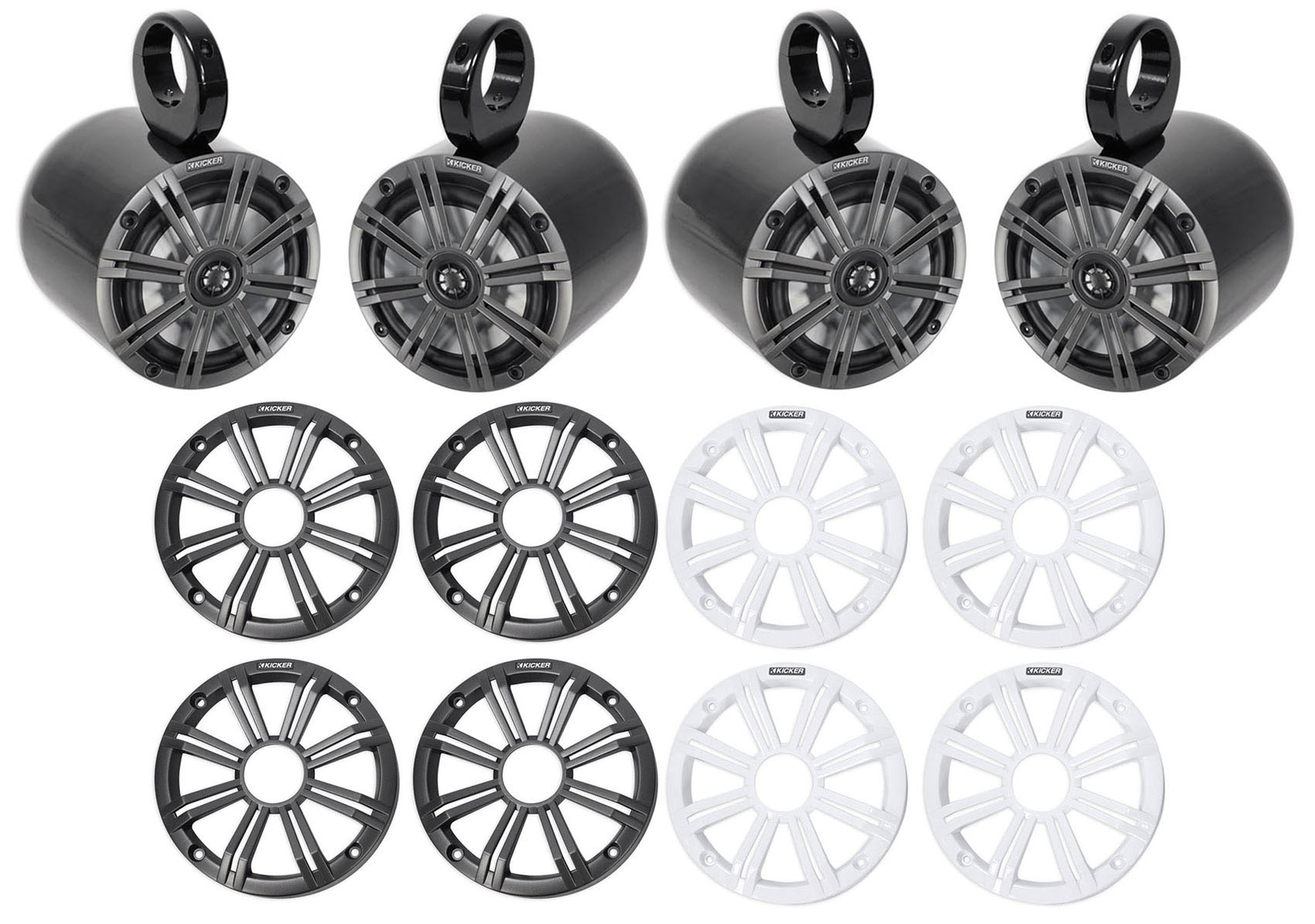 4 Лодочные колонки KICKER 45KM654 65 390 Вт черные для морского вейкбординга 8039000₽