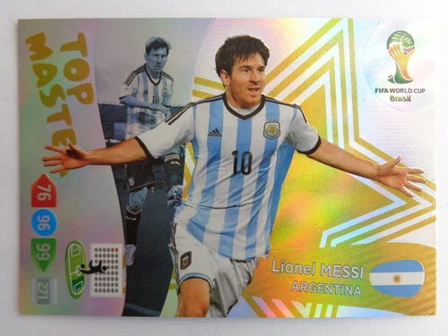 Lionel MESSI Argentina Panini Adrenalyn XL World cup 2014 Top Master card RARE