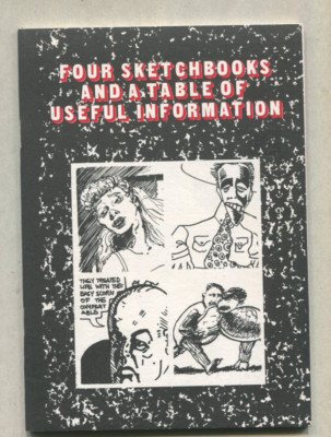 Four Sketch Books- Table of Useful Information NM  Underground Comix D2