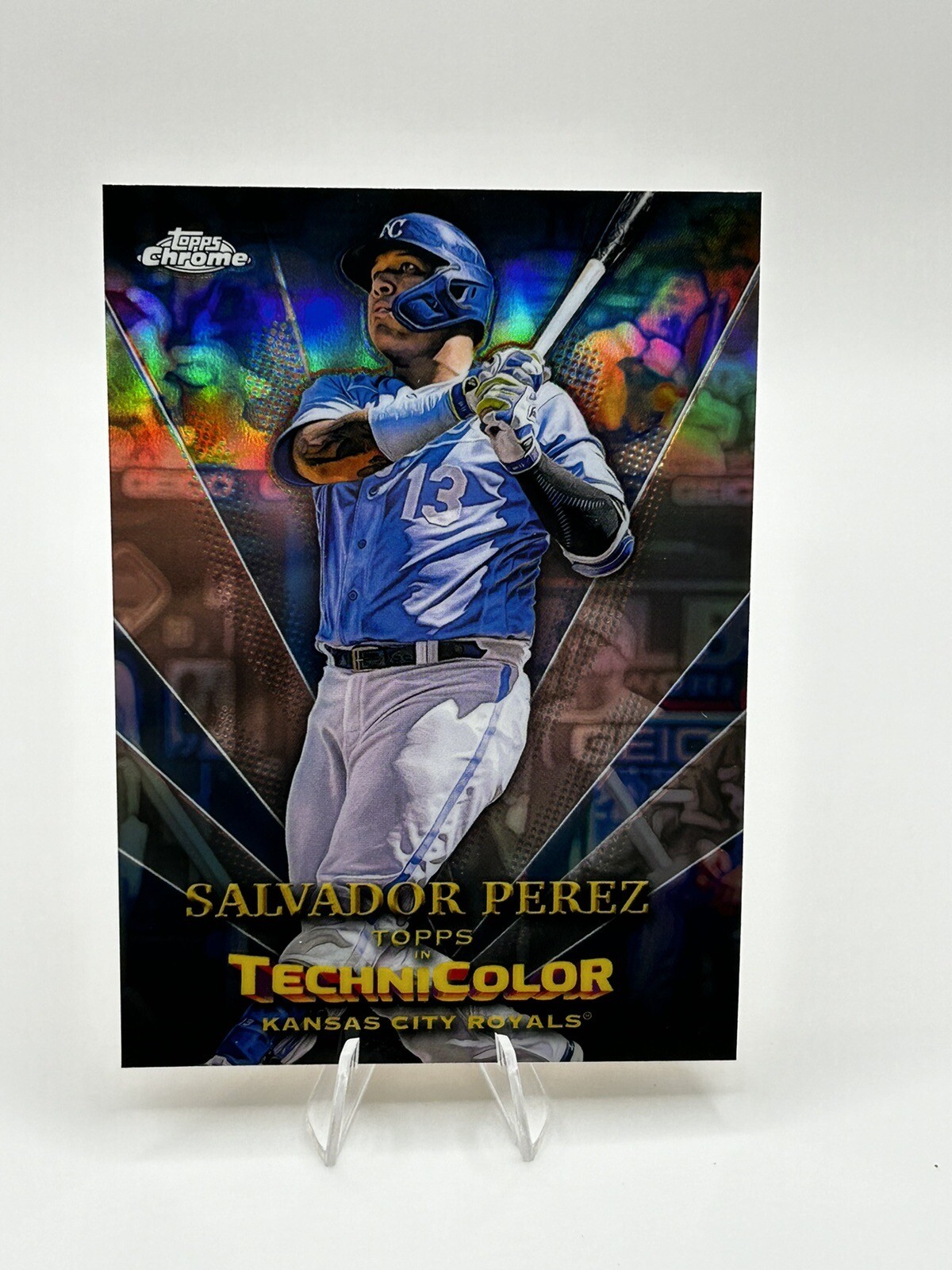 Salvador Perez 2023 Topps Chrome in Technicolor Insert #TT-8 Kansas City Royals