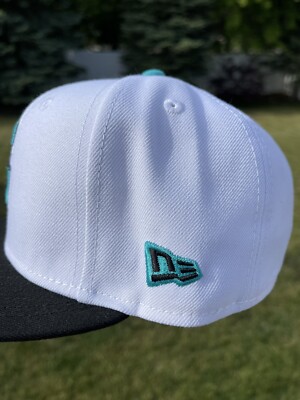 New Era 59Fifty Seattle Mariners Fitted Hat Size 7 3/8 Teal