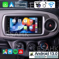 For Toyota Yaris 2011-2013 Apple CarPlay Android Auto head unit BT Radio 4+64GB