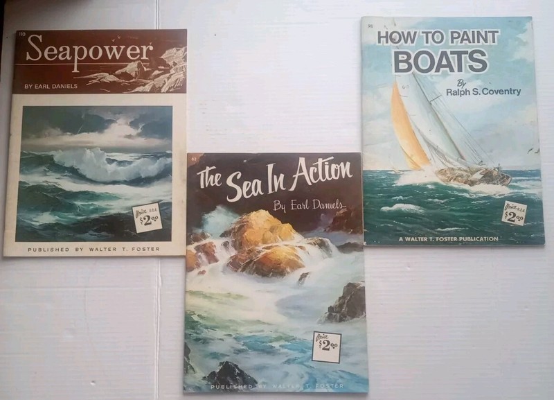 Vintage Walter T. Foster Art Instruction Books  Lot of 3