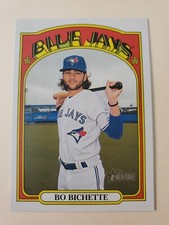 2021 Topps Heritage BO BICHETTE Team Name Color Swap Variation SP Blue Jays #293