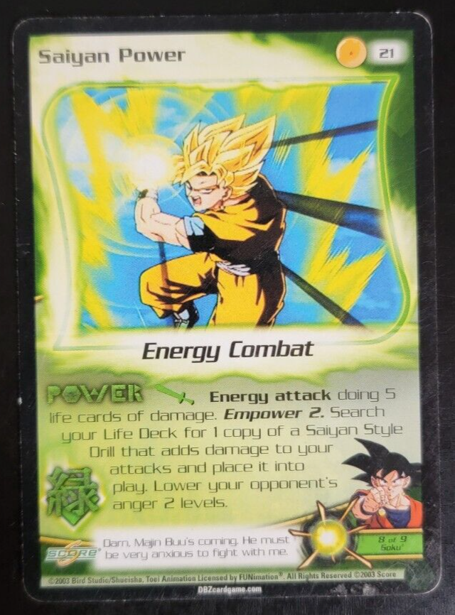 Dragonball Z - TCG - Saiyan Power #21 | eBay