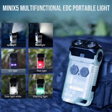 Trustfire X5 750LM Rechargeable Flashlight Magnet Torch WITH Red , UV light