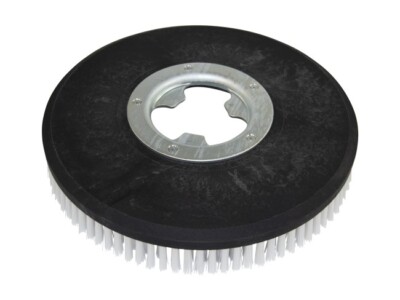 Schrubbbürste - mittel passend für Eureka E36 B / E36 C - Poly 0,6 glatt weiß