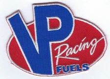 VP Racing Fuels Patch Iron On Embroidered Red White Blue