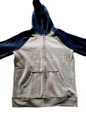 Jumping Beans Boys Zip Hoodie Sweatshirt Jacket Gray Fleece Size 12