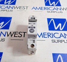 ALLEN BRADLEY 1492-CB1 G010 1 POLE 1A SERIES B CIRCUIT BREAKER LOT OF 5 