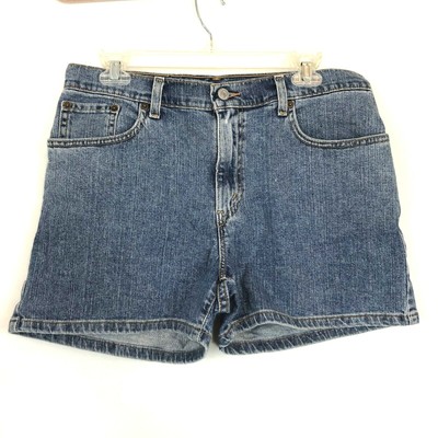 stretch waist jean shorts