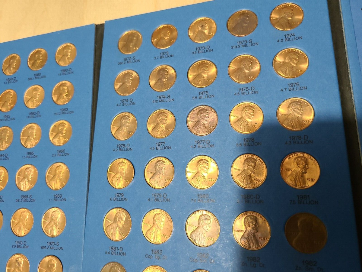 1959-1996 Collection, 86 AU-BU Lincoln Memorial Cents, P/D, US