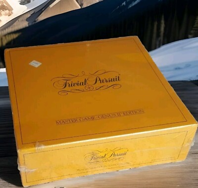1984 TRIVIAL PURSUIT MASTER GAME GENUS II ED CANADIAN VERSION FACTORY SEALED