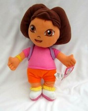 Nickelodeon Dora the Explorer 10" Plush wearing Mr. Backpack-Licensed-NEW 