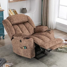 Large Power Electric Lift Recliner Chair for Elderly Big Tall, Extended Footrest