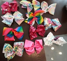 Jojo Siwa Hair Bows Lot Of 11