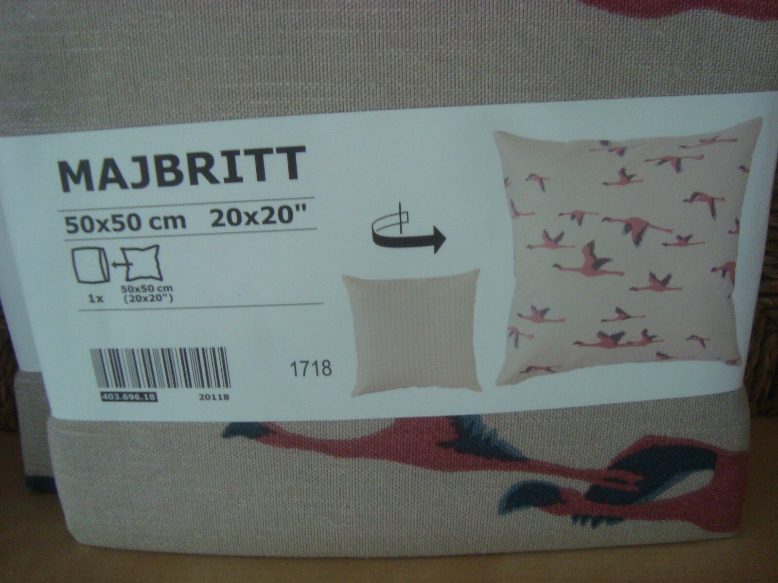 SET OF 2 Birds Pillow Cushion Covers BRAND NEW Ikea Majbritt Bird 20x20