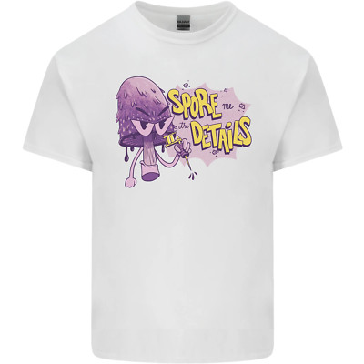 Spore Me The Einzelheiten Lustig Pilz Herren Baumwolle T-Shirt