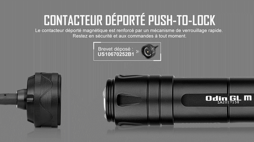 Lampe Olight Odin GL M - 1500 Lumens - Fixation M-LOK et Switch - Laser Vert - Imagen 9 de 11