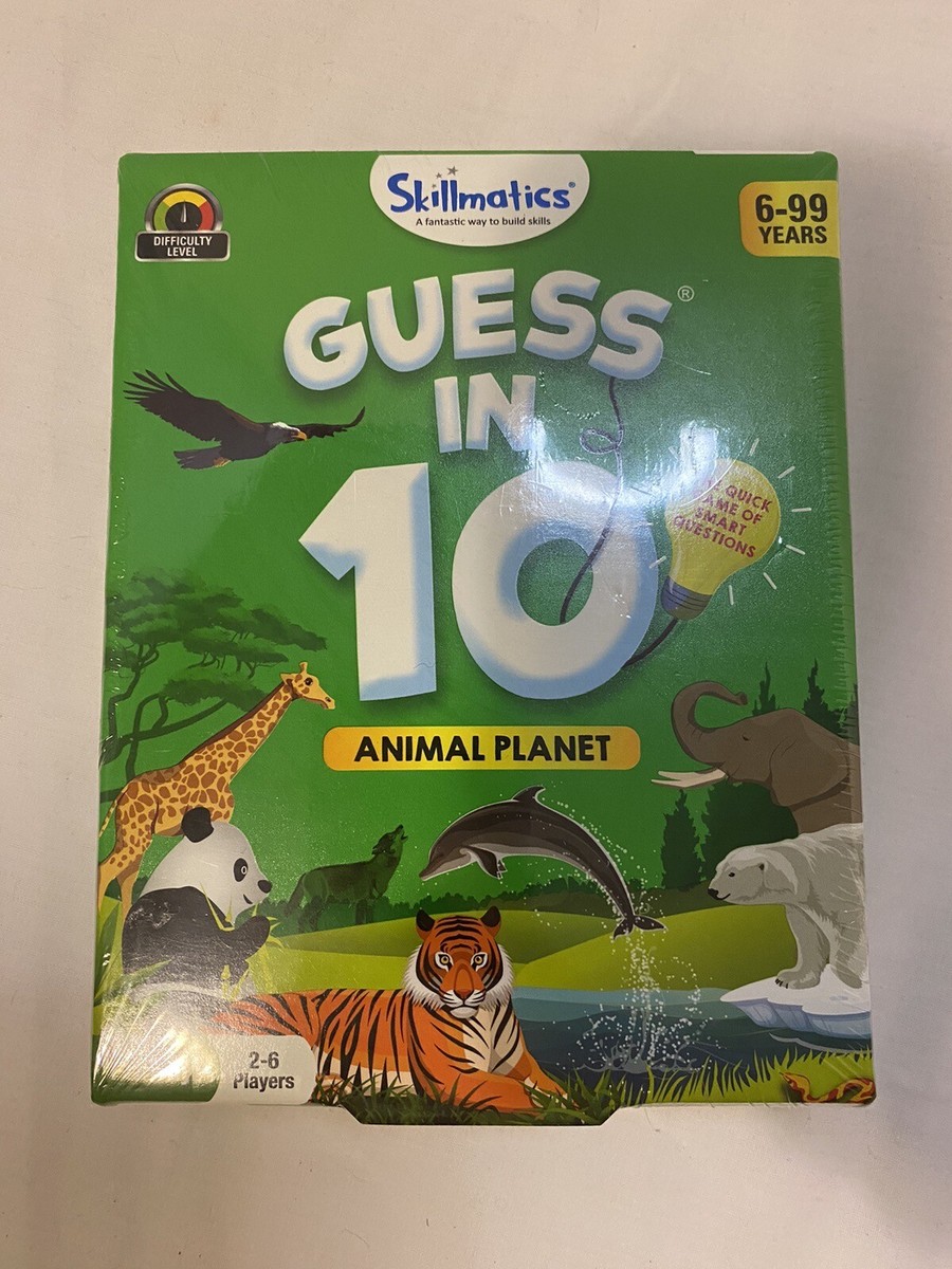 NEW Skillmatics Card Game Guess in 10 Animal Planet Countries