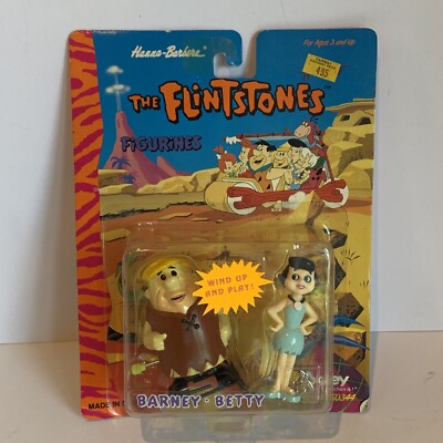 Boley The Flintstones Barney & Betty Wind-Up 1992 Action Figurine