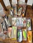 Lot Of 17 Rapala, Rattl-Trap and Bomber vintage lures