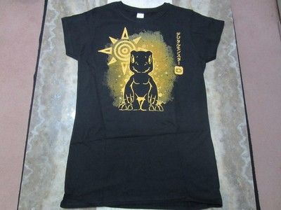 Qwertee Cat Qwertee Digimon Agumon Crest Of Courage Taichi Tai T-Shirt