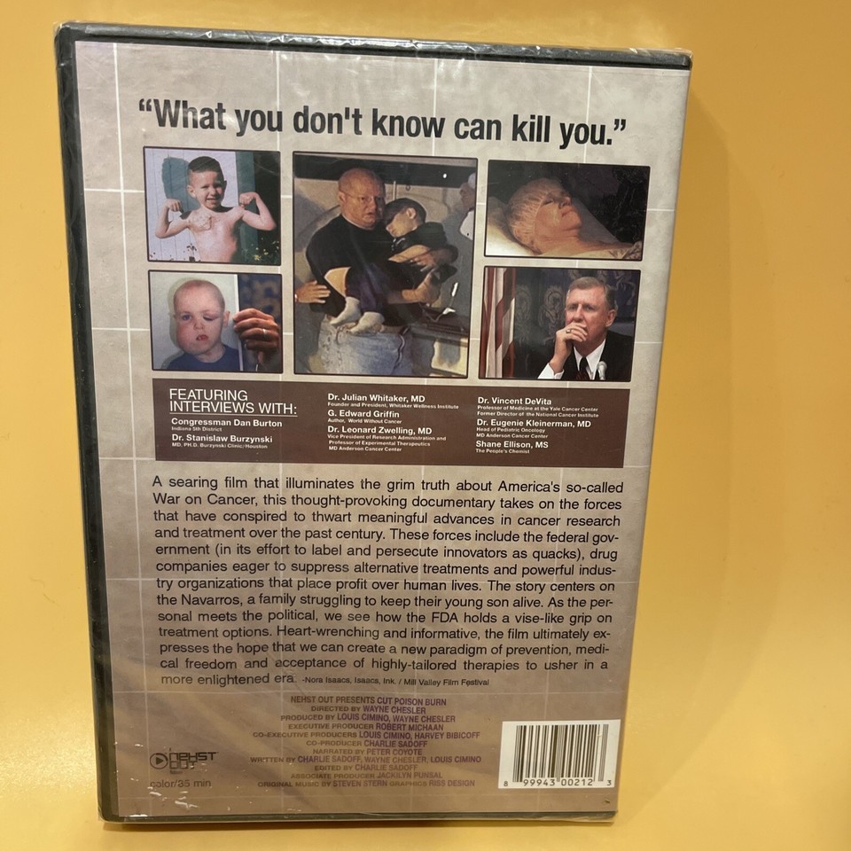 Cut Poison Burn War On Cancer The Disease Is Only Half The Battle DVD NIP eBay