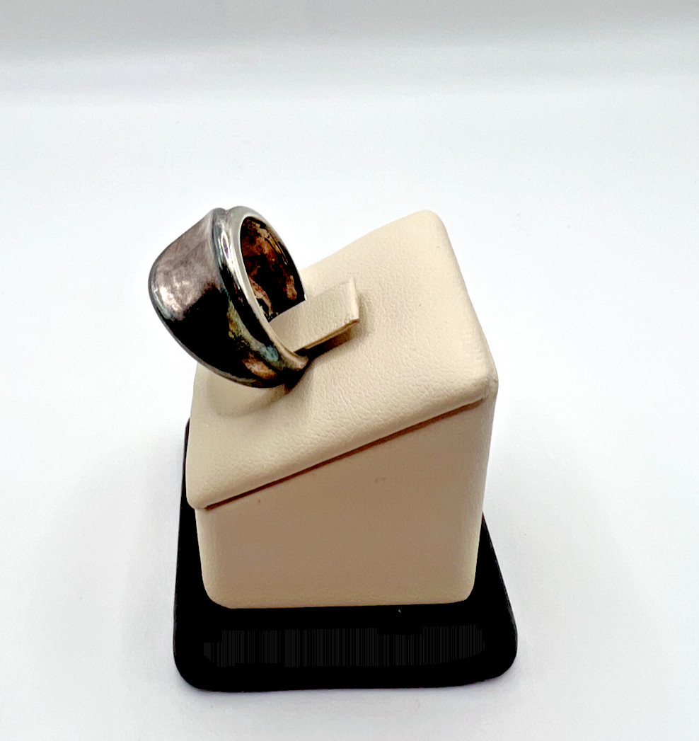 Sterling Silver Curved Design Ring - image 3