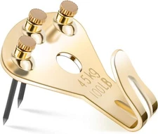 Heavy Duty Picture Hangers 10 Pcs With Nails Supports 100Lbs Minimal Wall Damage