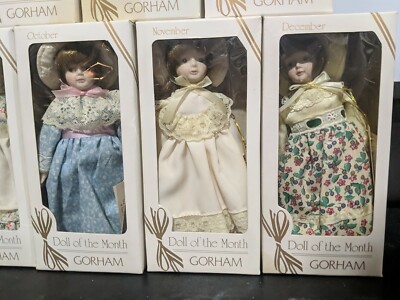 Gorham 1983 Doll of the Month Set of 11 - excluding September | eBay