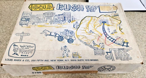 Marx Gold Rush Playset. 1990 Limited Reissue. New Bagged Unplayed With
