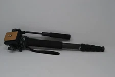 Kingjoy VT-1510 Fluid drag pan head W/ Quick Release And Carbon Fiber Monopod