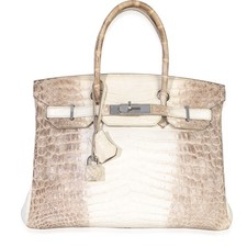 Hermès Blanc Matte Niloticus Crocodile Himalaya Birkin 30 PHW