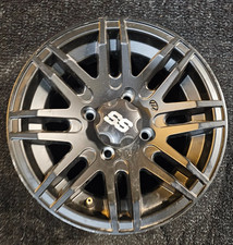 (CANTIDAD 1) ITP SS316 1228554536B llanta negra mate ATV/UTV 12X7 4x110 5+2