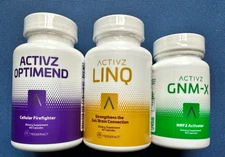 Authentic ACTIVZ TRIFECTA. GNM-X, LINQ, OPTIMEND, or COMBO.  New, Exp 2026