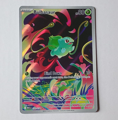The Pokémon Company Bulbasaur 133/132 ME01 Illustration Rare Holo English 80HP