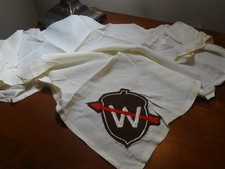 Single Vintage Boy Scout Neckerchief Uknown Patch ( Arrow, Acorn, W) Handmade?