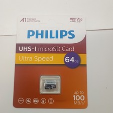 Phillips UHS-I Micro SD Card Ultra Speed 64 GB New In Package