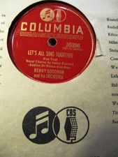 1939 BENNY GOODMAN Or Fletcher Henderson Let's all sing Together/ Board Meeting
