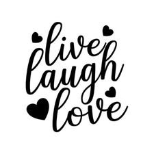Live Laugh Love Sticker Decal Die Cut