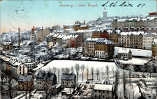 WINTER AK GRUSS AUS ANNABERG BUCHHOLZ ERZGEBIGSKREIS VON DER SEITE COL. 1909