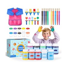 TMOL Washable Paint for Kids, 10 Colors 2 fl oz 40 Pcs Non-To... USA FAST SHIP