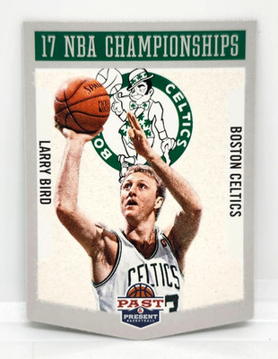LARRY BIRD ~ 2012 -13 PANINI PAST & PRESENT / WINNING TOUCH BANNERS #8 ~ CELTICS