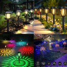 2/8Pack Solar Pathway Lights Outdoor Garden Landscape Driveway Walkway Decor